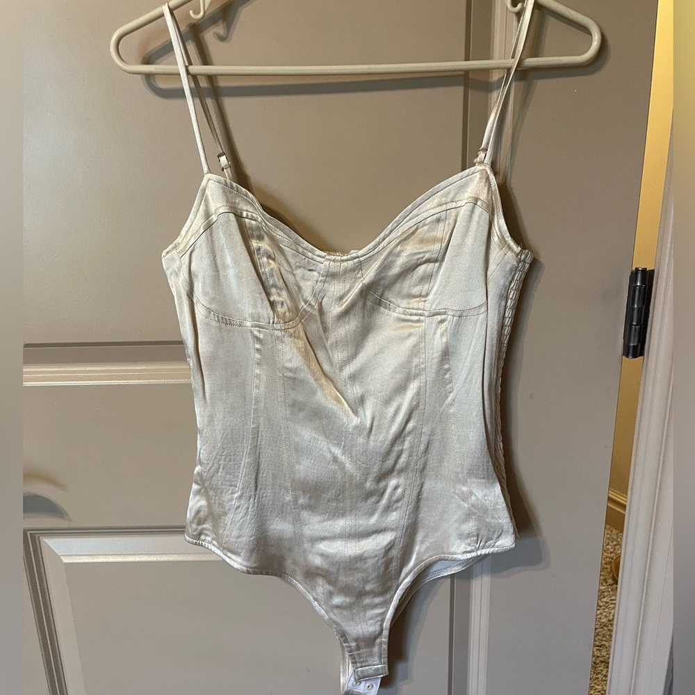 Gold bodysuit corset